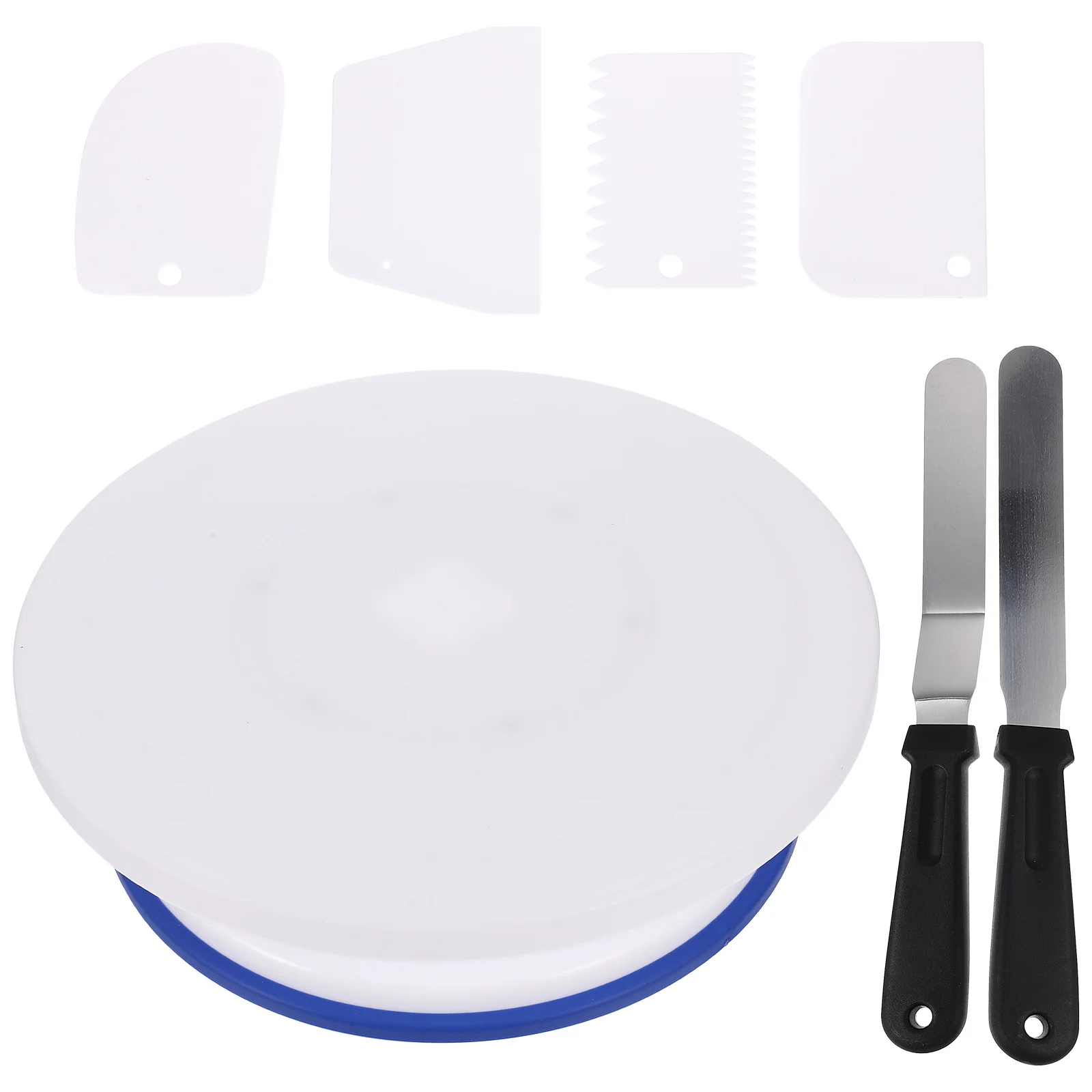 

Turntable Stainless PP Cake Turntable Base Para Decorar Pasteles Spatula Rotating Decor Tools Cake St Non Slip