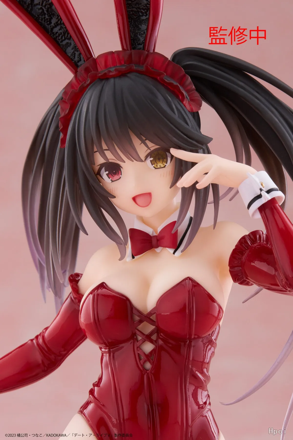 13ซม.อะนิเมะวันที่A Live Tokisaki Kurumi 1/7รูปเดสก์ท็อปสาวกระต่ายน่ารักVerคุกเข่าของเล่นตุ๊กตารูปAction PVCกล่อง