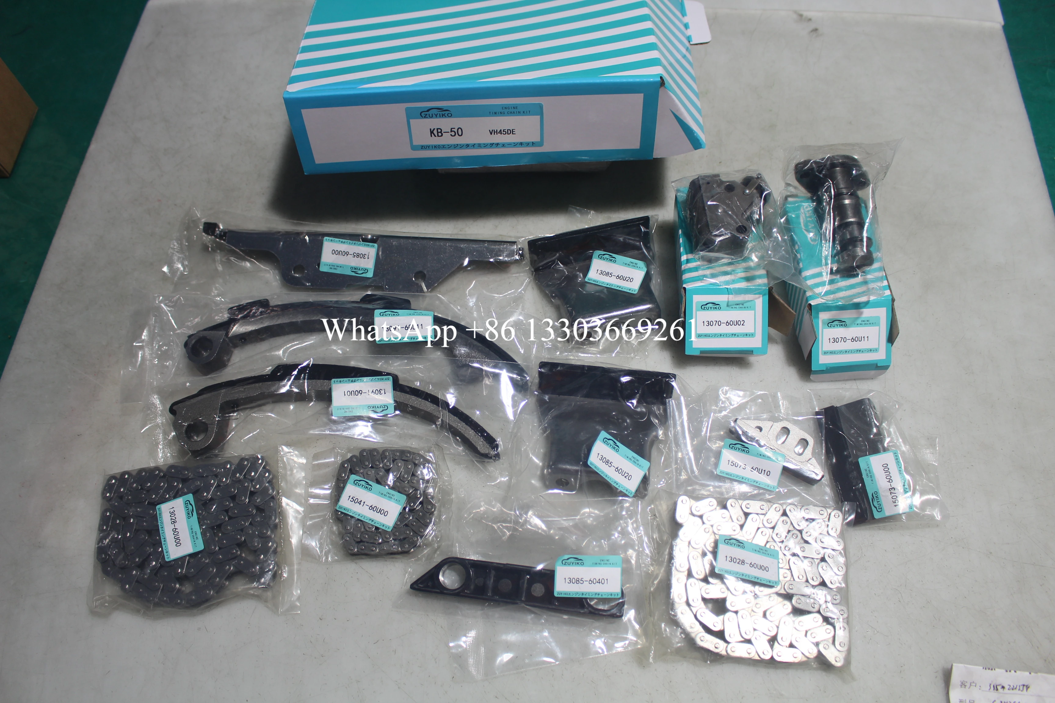 

VH45DE TIMING CHAIN KIT FOR NISSAN vh45de engine timing chain set 13028-6N210 KB-50