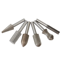 AT02-6PCS Carbide Burrs Set, Fine Carving Tungsten Carbide Burrs, Carbide Burs Rotary File Carving Grinding Bit