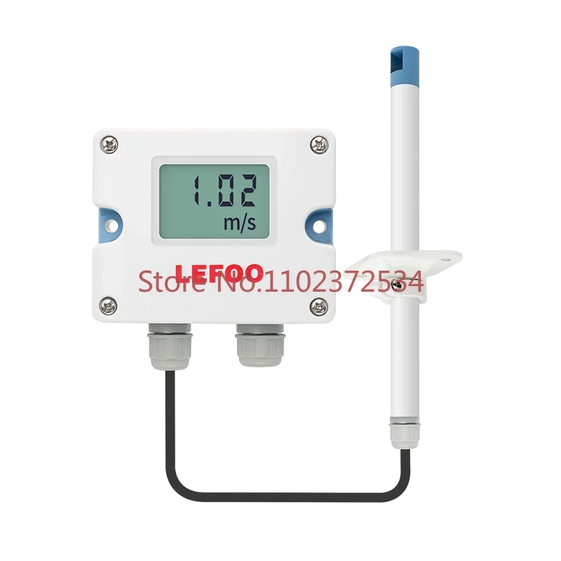 Custom Reef Pipe Wind Speed Sensor Transmitter RS485 High Precision Industrial Air Conditioning Wind Speed Meter Anemometer