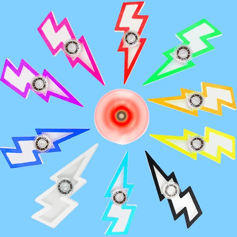 5 قطعة الدوران الإبداعي البرق تململ سبينر الإجهاد الإغاثة تململ لعبة يده لعبة أدهد اليد سبينر الإجهاد تخفيف سطح المكتب لعبة