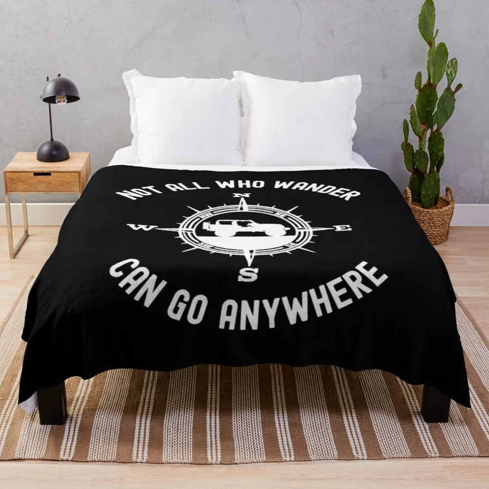 

Offroad 4x4 Not All Who Wander Are Lost Overland AdventureThrow Blanket