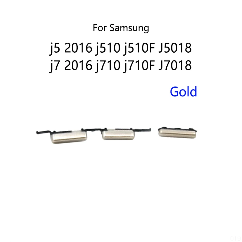 Netzschalter-Taste, externe Seite, Lautstärke, Stummschaltung, Ein-/Aus-Taste, für Samsung Galaxy J5 2016, J510 J510F, J5108, J7 2016, J710, J710F,