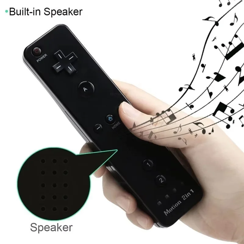 

T82C Hot Sale-Bluetooth Gamepad For Wii/Wii U Console Wireless Remote Controller With Motion Plus, Nunchuck, And Wrist Strap A