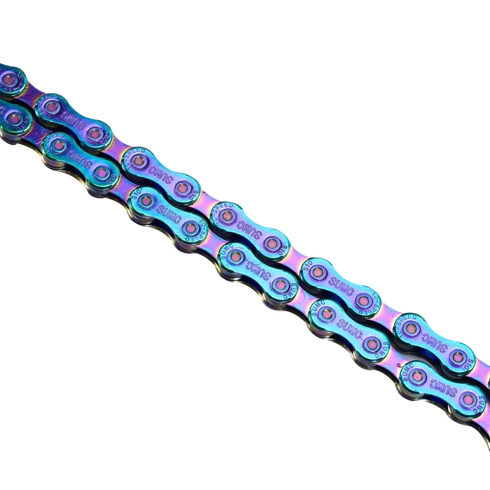 

SUMC 9 10 11 12-скоростная красочная велосипедная цепь X9 X10 X11 X12 MTB горный шоссейный велосипед Радужная цепь для Shimano Sram Campagnolo