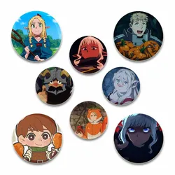 58mm Anime Delicious in Dungeon spilla Cartoon Figures Badge Snap-in Button Pins per accessori zaino gioielli di moda regali