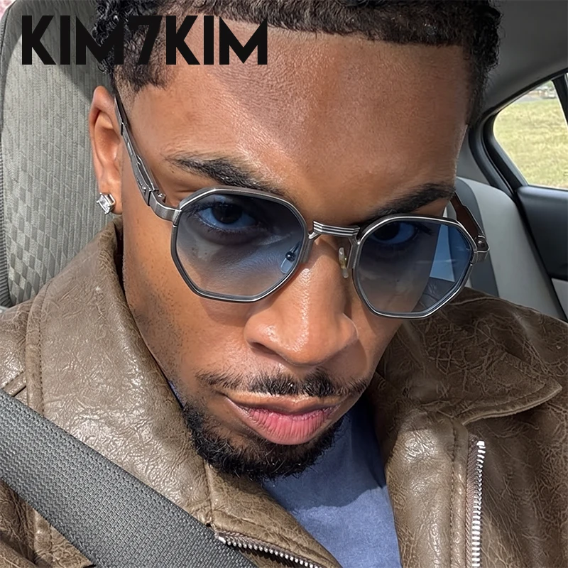 Steampunk Polygon Sunglasses Men 2026 Luxury Designer Vintage Punk Square Metal Sun Glasses Hip Hop Driving Shades UV400 Eyewear