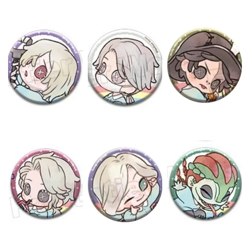 Hot Anime Identity ⅤGame Figure Andrew Kreiss Norton Campbell Luchino Diruse Metal Badge Pins Cute Bag Decor Toy Birthday Gift