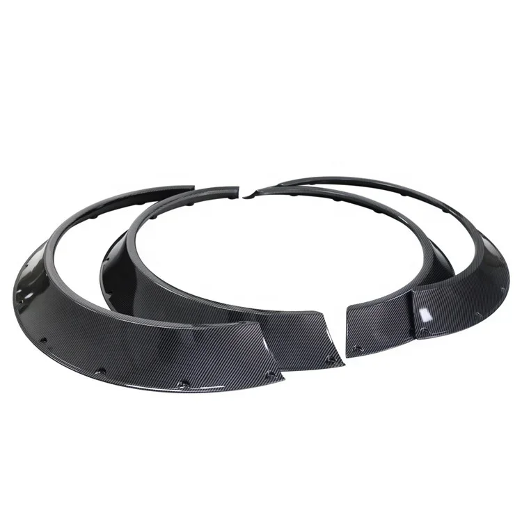 

Dtouch 4 Pcs Car Universal Arch Wide Body Wheel Eyebrow 84*8CM Diameter Carbon Fiber Look Car Fender Flares 8480#
