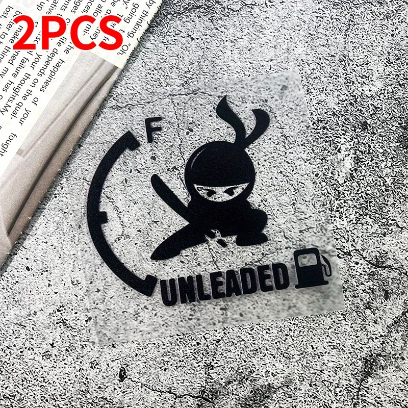 

"Funny Ninja No Lead Fuel Car Sticker Gas Cap Decal Waterproof Scratch Cover DIY Vinyl Auto Accessories"