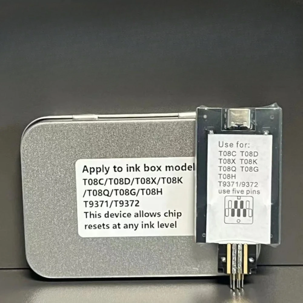 Universal Chip Resetter Decoder for Epson AM‑C4000 C5000 C6000 C400 C550 T08 Ink Cartridge & T9371 Maintenance Tank