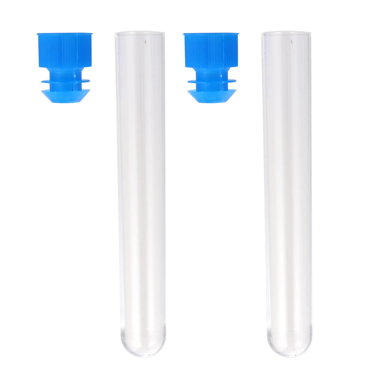 50pcs Plastic Test Tubes Clear Bpa-Free Leakproof Portable For Travel Sample Storage Small Lotion Bottles