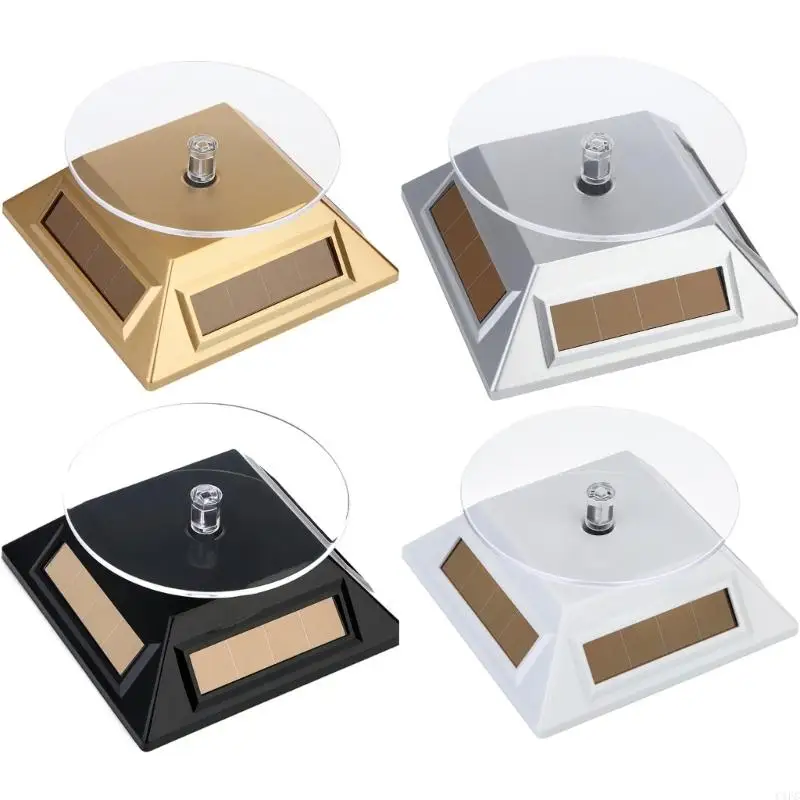 Automatic Rotating Solar Display Platform for Watch Phone Jewelry Small Design