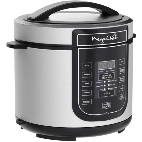 หม้อความดันดิจิทัล megachef, เงิน, 6 QUART