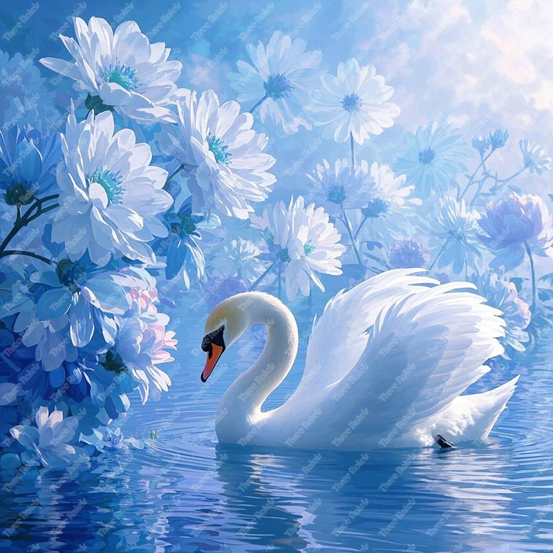 Three Ratels QHD73 Beautiful and nostalgic flower painting wall stickers for home decoration Scratches concealer