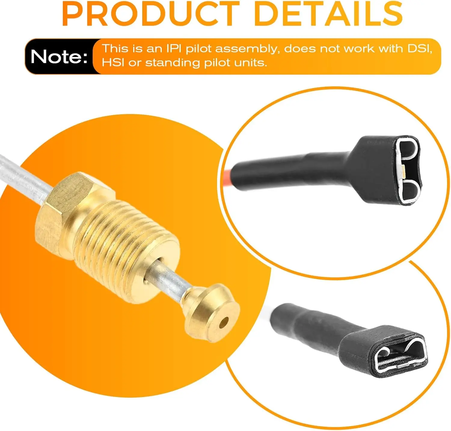 1pc Natural Gas Fireplace Pilot Assembly 4021-423 Propane Gas Compatible with Heatilator Heat N Glo and Quadra-Fire Fireplaces