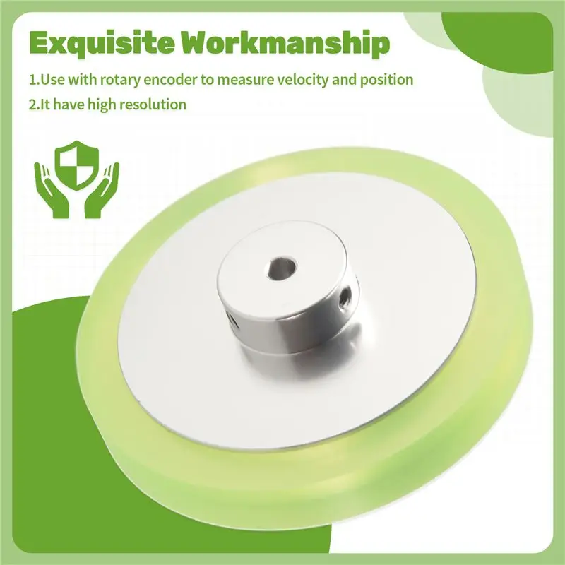 LLCS-Aluminum Polyurethane Industrial Encoder Wheel Measuring Wheel For Measuring Rotary Encoder