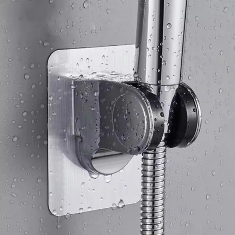 Universal Showerhead Holder Wall Mounted Punch Free Household Adjustable Shower Bracket Self Adhesive Bathroom Accessories image 4