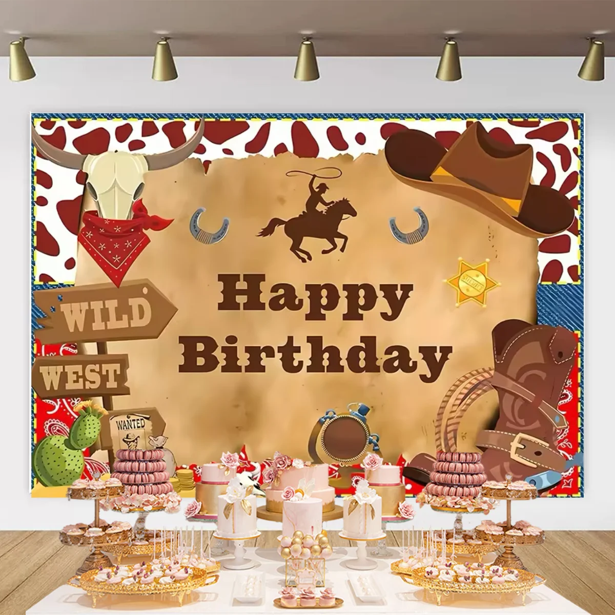 Umi Barn Farm Brown Western Cowboy Theme Birthday Party Decor Background Wooden House Sect Photography Background Photo Props