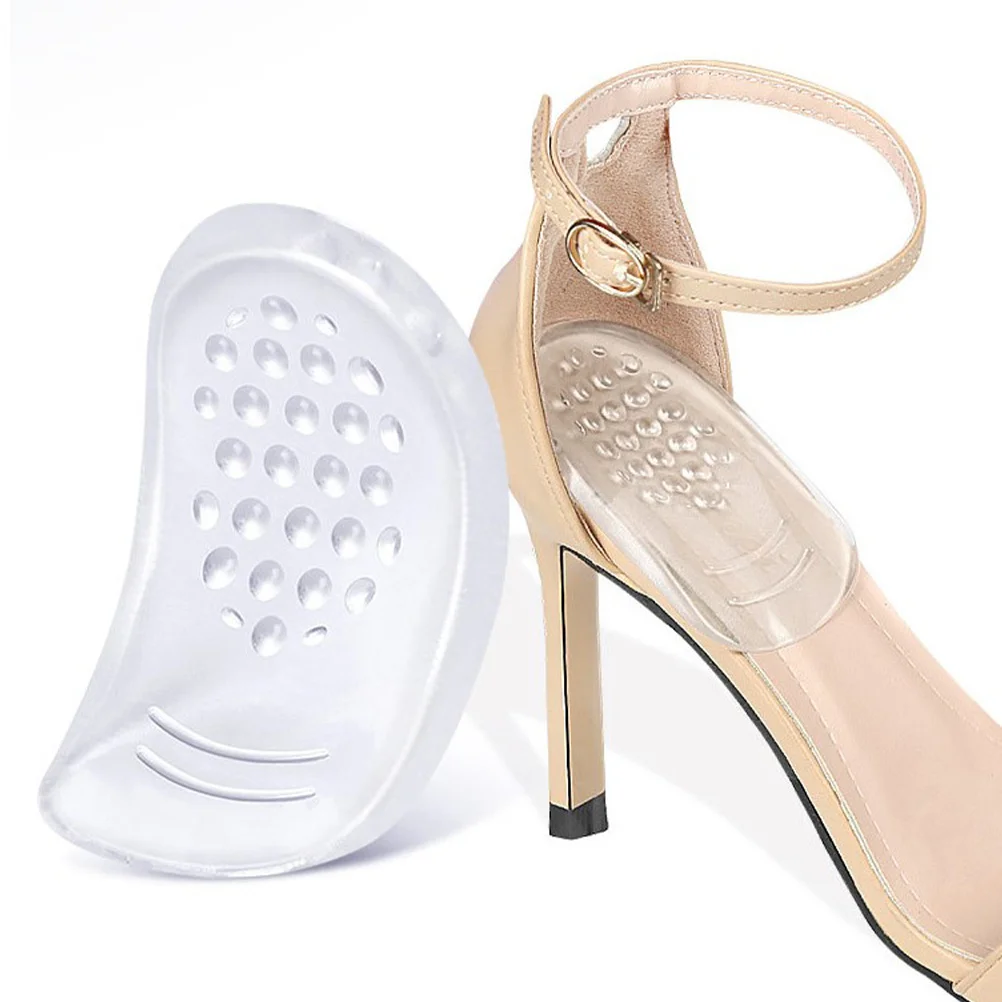 

4Pairs Anti-Slip Heel Pads Shockproof Self-Adhesive Shoe Inserts for Women Men High Heels Loafers Boots Flats Comfortable Heel