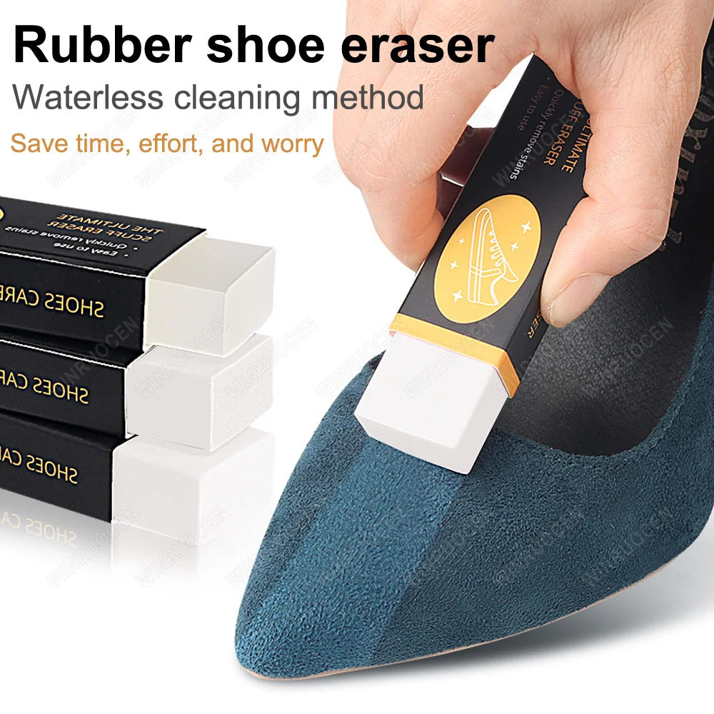 Rubber Eraser for Suede Nubuck Clean Leather Shoes Boot Cleaning Brush Stain Cleaner Wipe Shoe Care Accessories