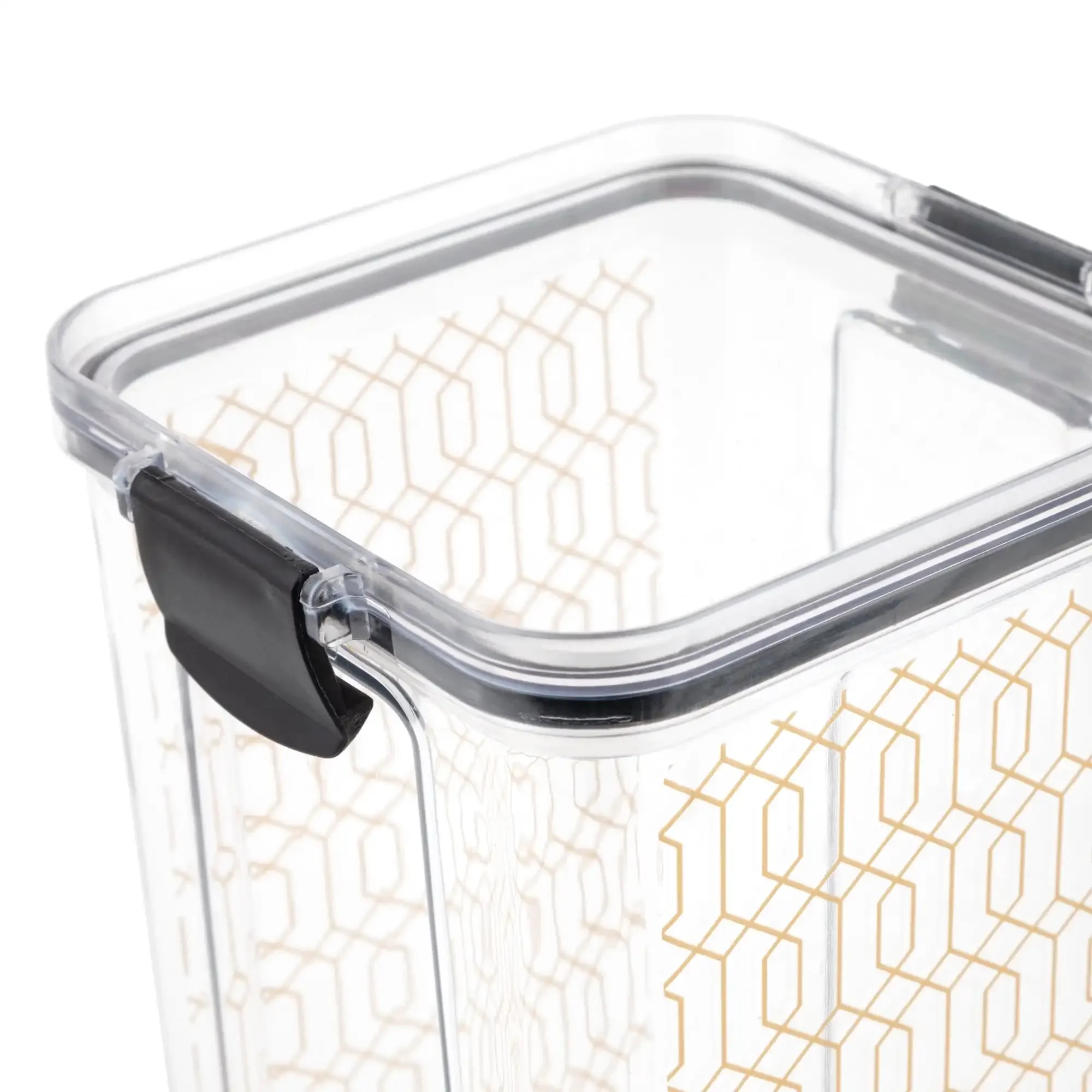 مجموعة من 5 عبوات طعام ذهبية بقفل ذهبي (10 قطع)، وحدة تخزين محكمة الغلق للمطبخ للمخزن وإعداد الغداء والوجبات