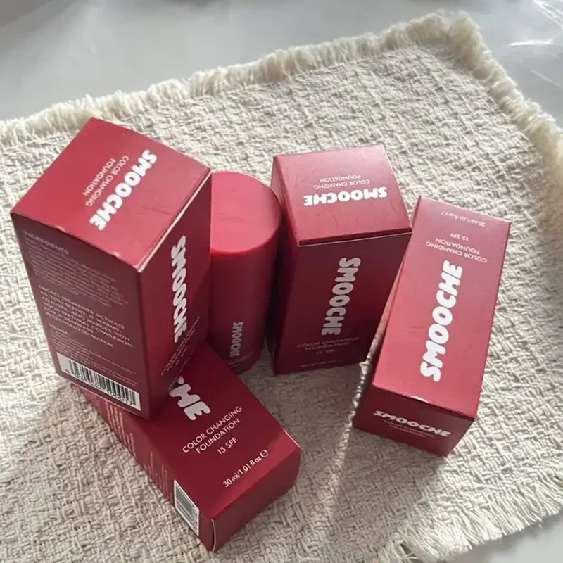 New Korean Cosmetics Color Changing Liquid Foundation Smooche No Synthetic Fragrances Hydrating Natural Glow Makeup Base Beauty
