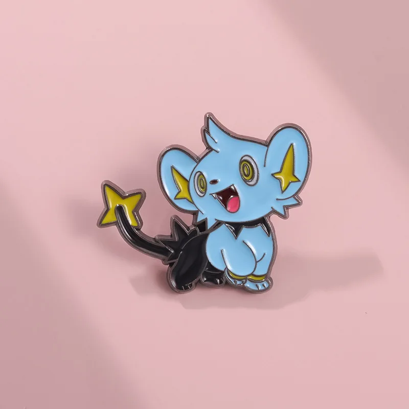 Blauwe Kleine Muis Emaille Pin Schattige Anime Badges Broche Voor Kleding Rugzak Hoed Mode Sieraden Accessoires Kids Geschenken