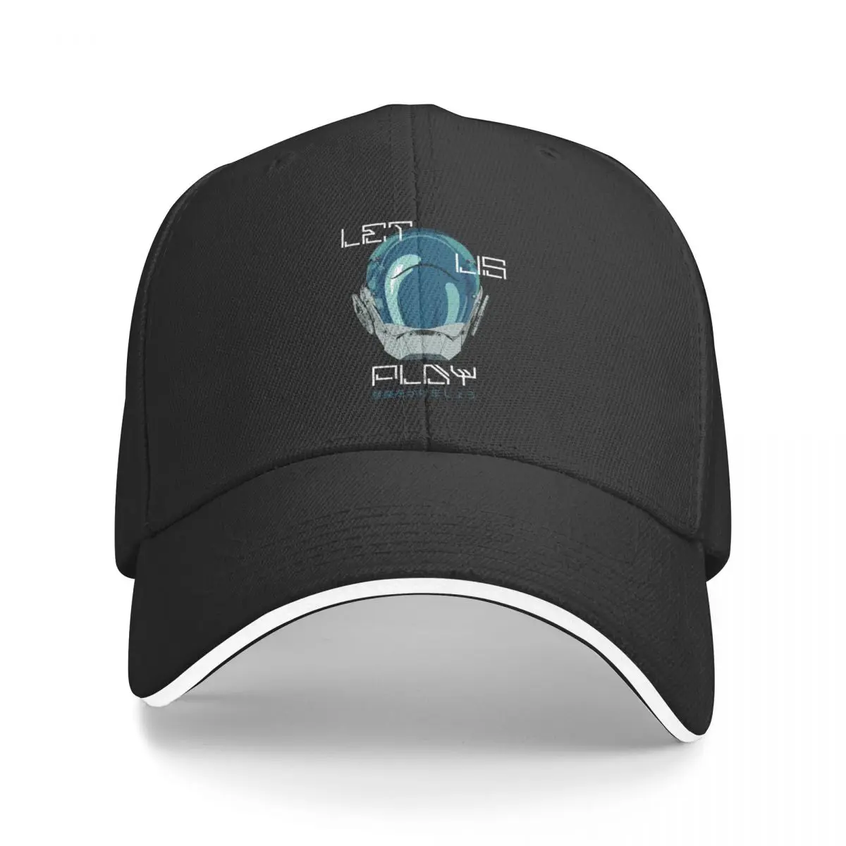 LET US PLAY (black) Baseball Cap fishing hat Designer Hat Anime Mountaineering Boy Women's