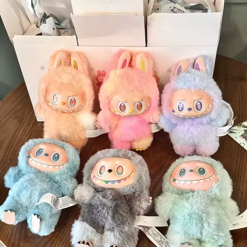 High Quality Macaron For Labubu V3 The Monsters Big Into Energy Series Blind Box Vinyl Plush Doll Pendant Gradient Color Gift - AliExpress 