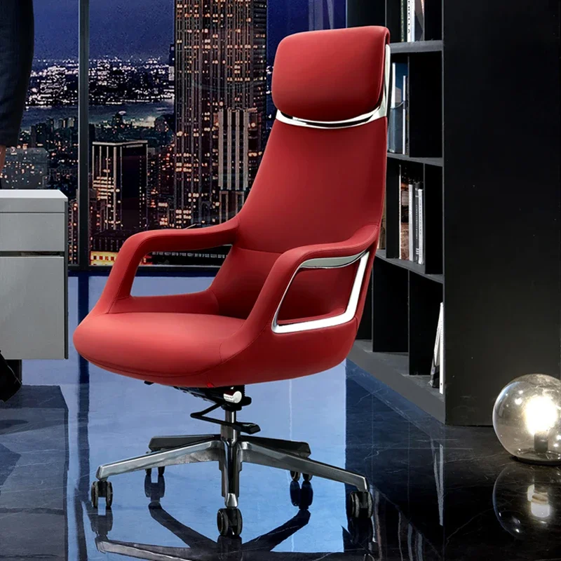 

Tall Wheels Office Chair Headrest Orange Nordic Executive Portable Chair Comfortable Designer Study Sillas De Oficina Furniture