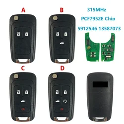 Dla Chevrolet Cruze Malibu Impala inteligentny klucz Keyless Remote PCF7952E Chip 315/433MHz HU100591254613587073