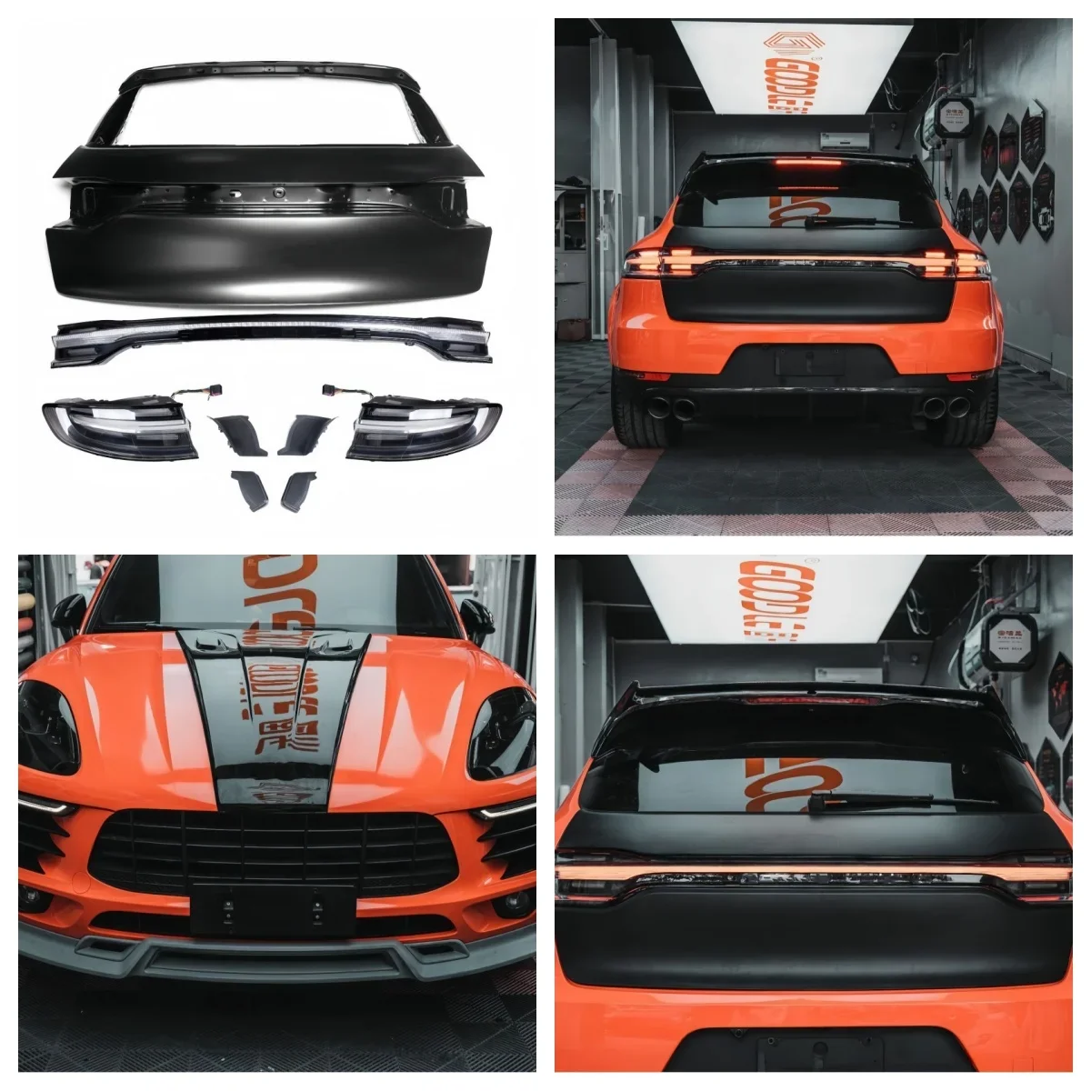 مناسبة لـ 14-21 ماكان 95B.1/.2. مصابيح الباب الخلفي والخلفية المعدلة والعلامة التجارية الجديدة (خلفية بيضاء) #5