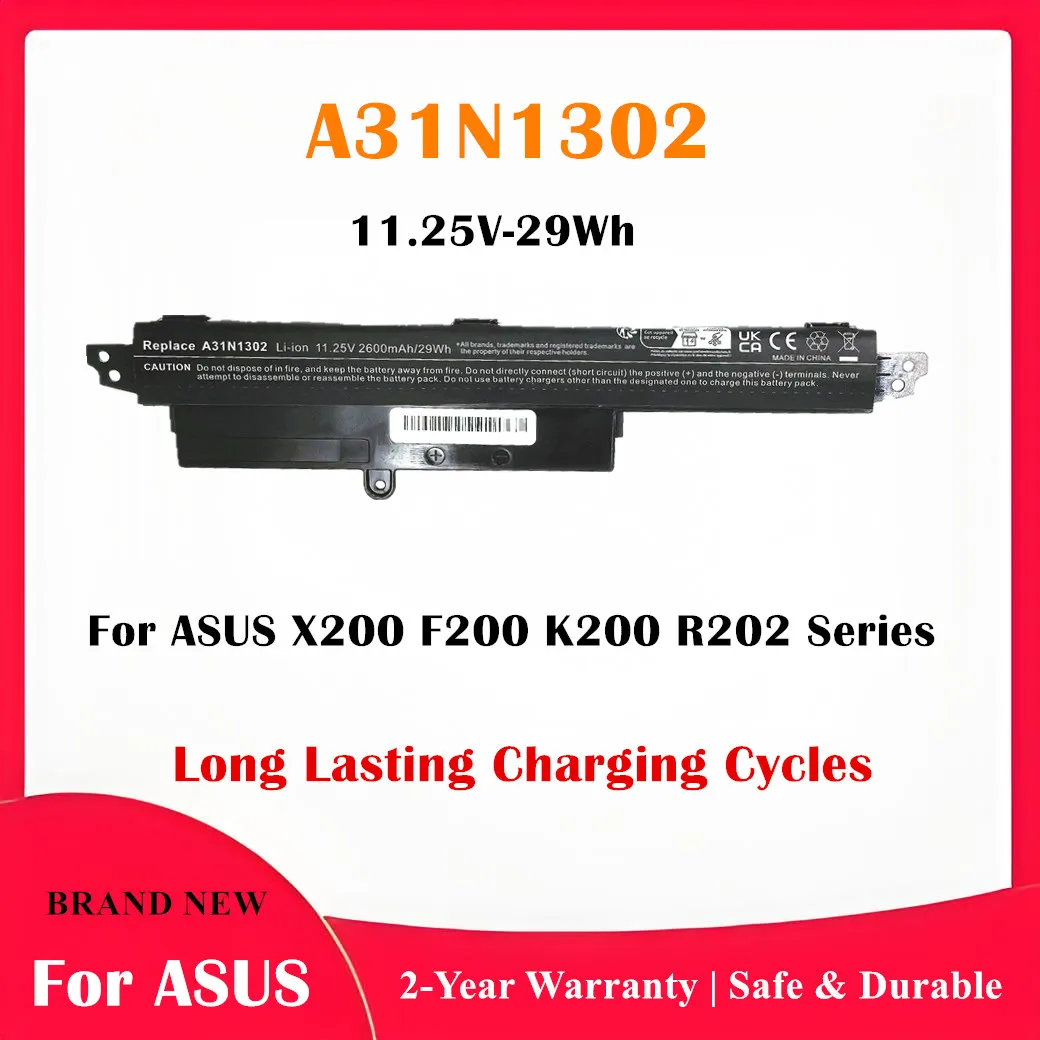 Replacement Battery A31N1302 for ASUS VivoBook 11.6