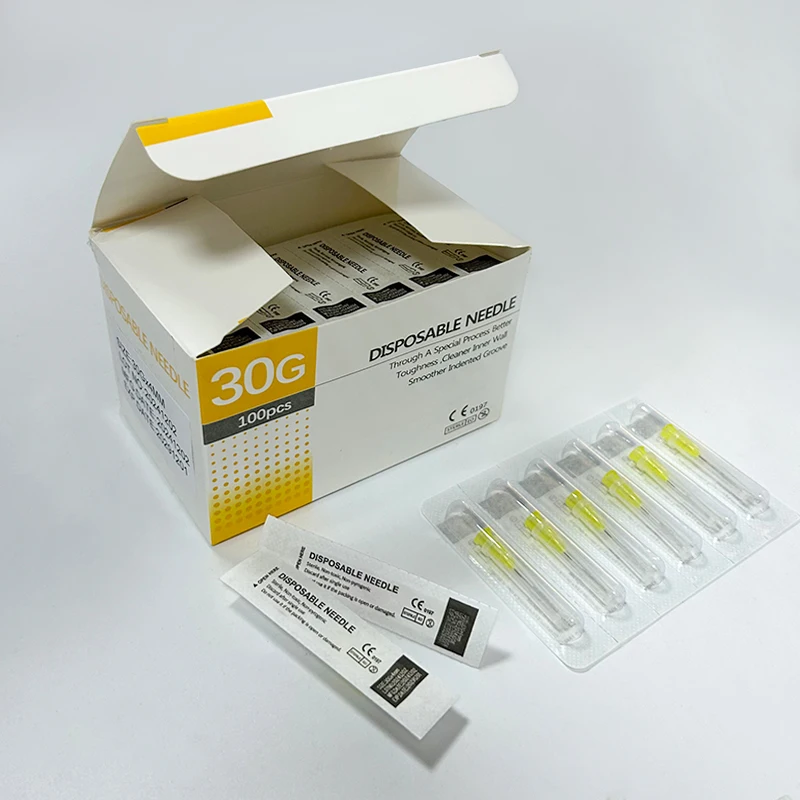 100pcs/box Painless Small Disposable Needle 30G 4mm 6mm 8mm13mm 25mm Eyelid Tool Needles