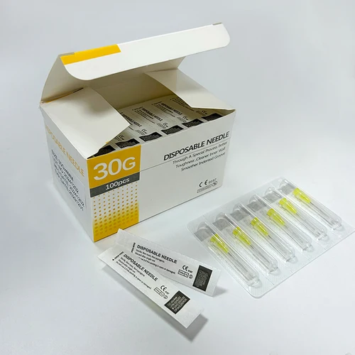 Imagen 2 del producto 100 unids/caja aguja desechable pequeña indolora 30G 4mm 6mm 8mm13mm 25mm agujas de herramienta para párpados