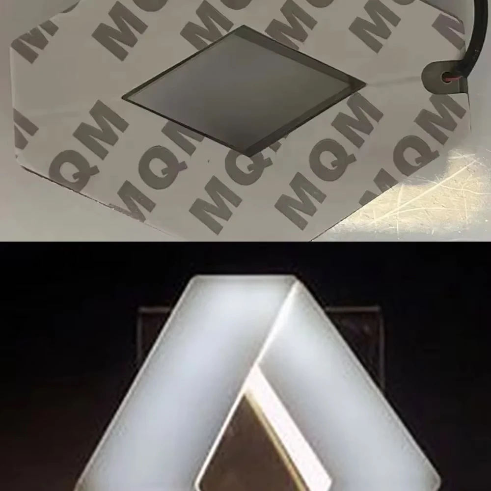 

KOLEOS Белый 4D для Renault Badge Light 7,4 см X 9,5 см 4D Renault Багажник Светодиодный задний 4D логотип для Renault Megane Стайлинг автомобиля