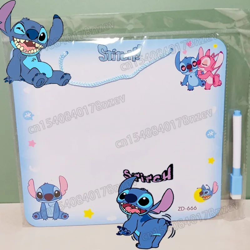 Nieuwe Disney Stitch Tekentafel Cartoon Kawaii Uitwisbaar Whiteboard Graffiti Hanger Briefpapier School Beloont Kindercadeaus