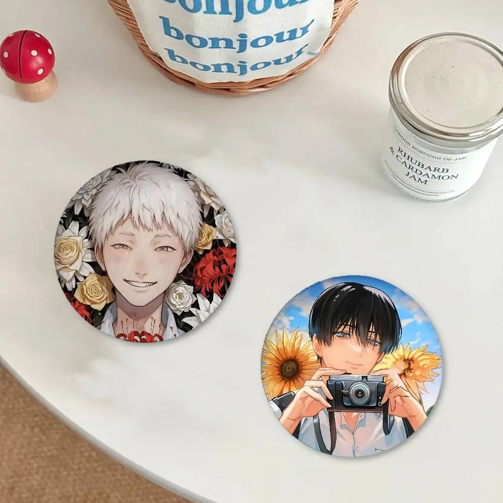 The S-Summer H-Hikaru Died Minimalist Exquisite Tinplate Brooches: Sleek Badge Lapel Pins For Bag Accessories