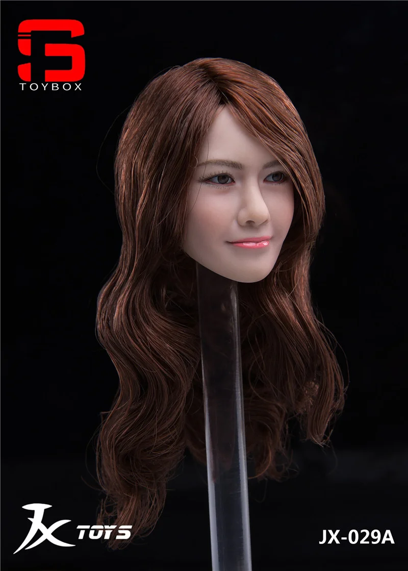 JXTOYS-029 1/6 skala azjatyckie piękno mikro wyraz głowa rzeźba Model Fit 12 cali kobieta żołnierz figurka lalki ciała