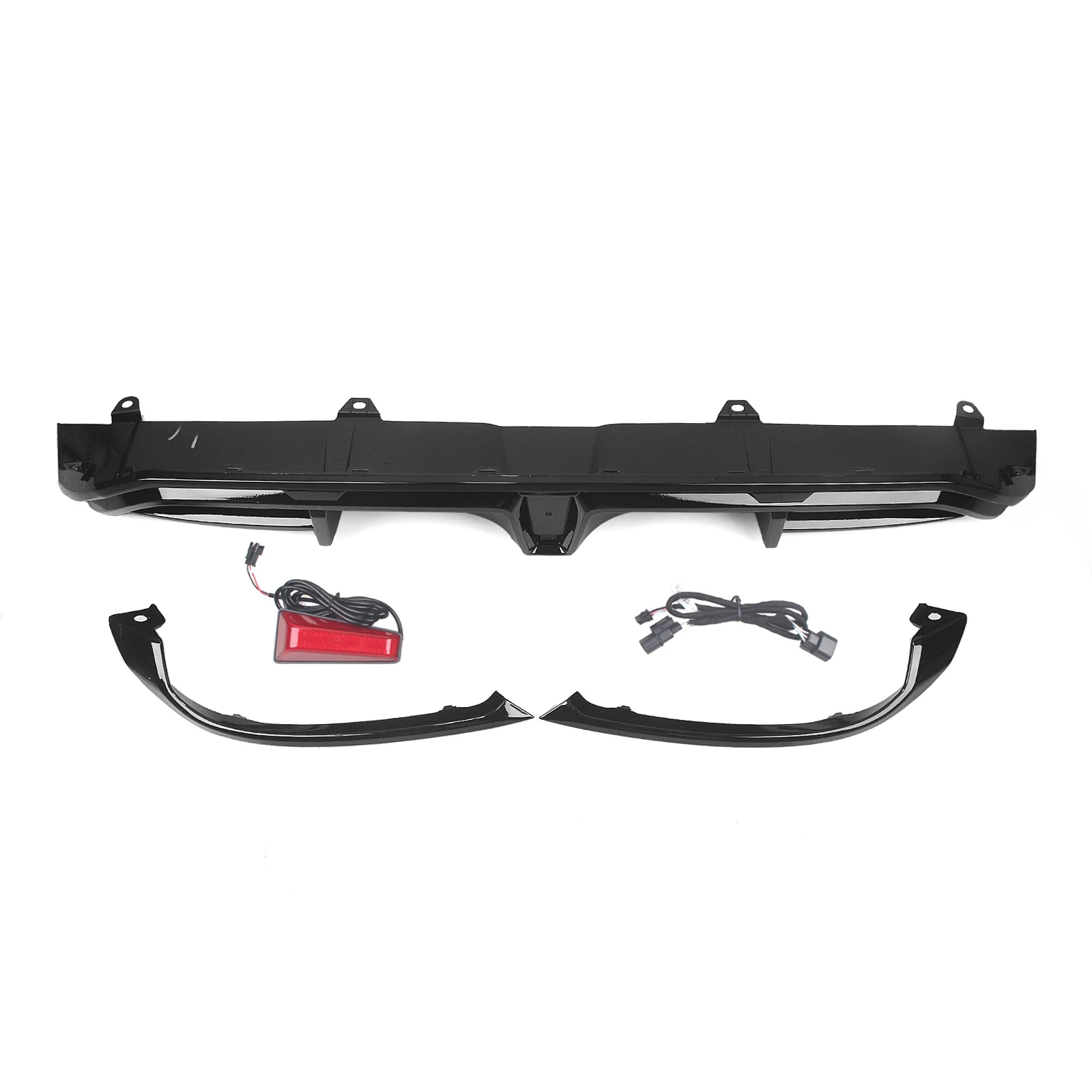 ​Yofer Rear Bumper Diffuser Lip Bracket For Honda Civic Hatchback 2022-2024 Boot Tail Spoiler Splitter Guard Protector Cover