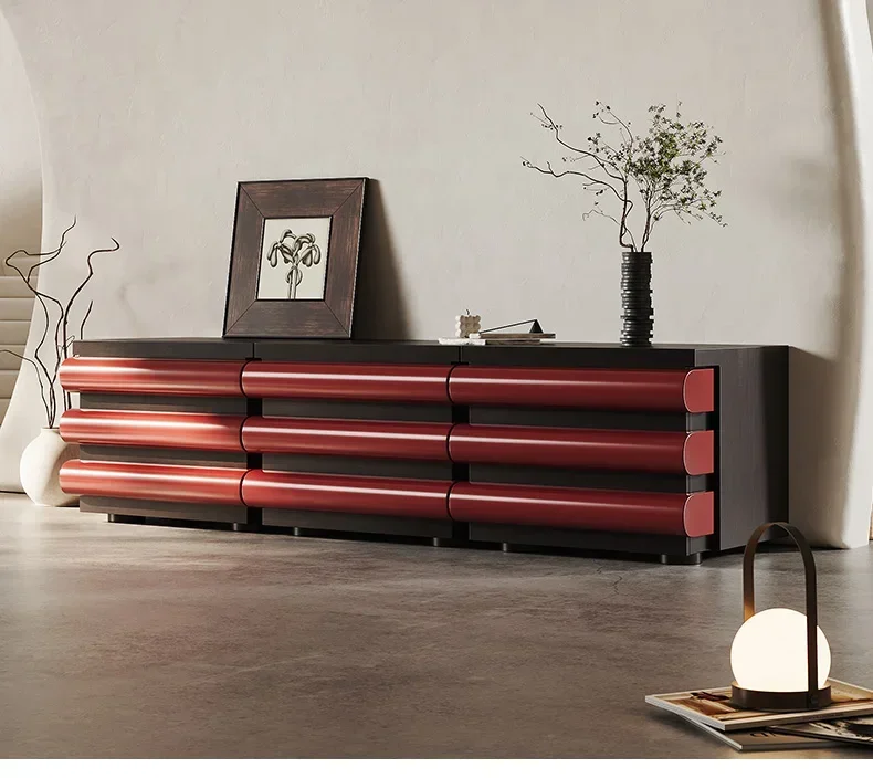 

Designer porch cabinet Italian minimalist locker storage home dining side cabinet small apartment living room decoration