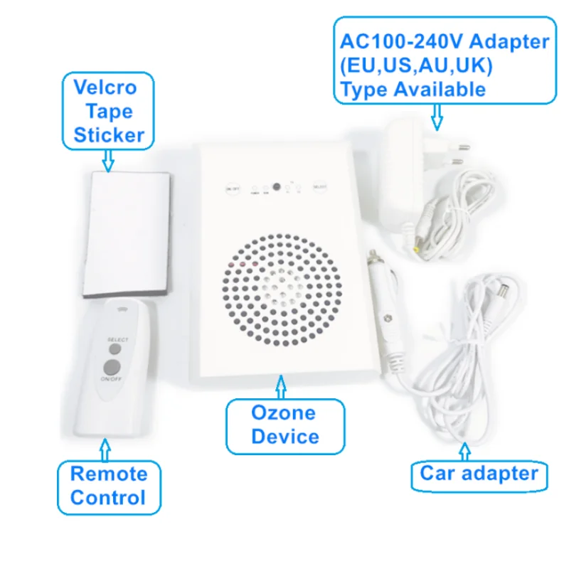 OZOTEK-Ozone Car Generator, 12V, AP200, 200mg/L, Used on Household, Free Shipping