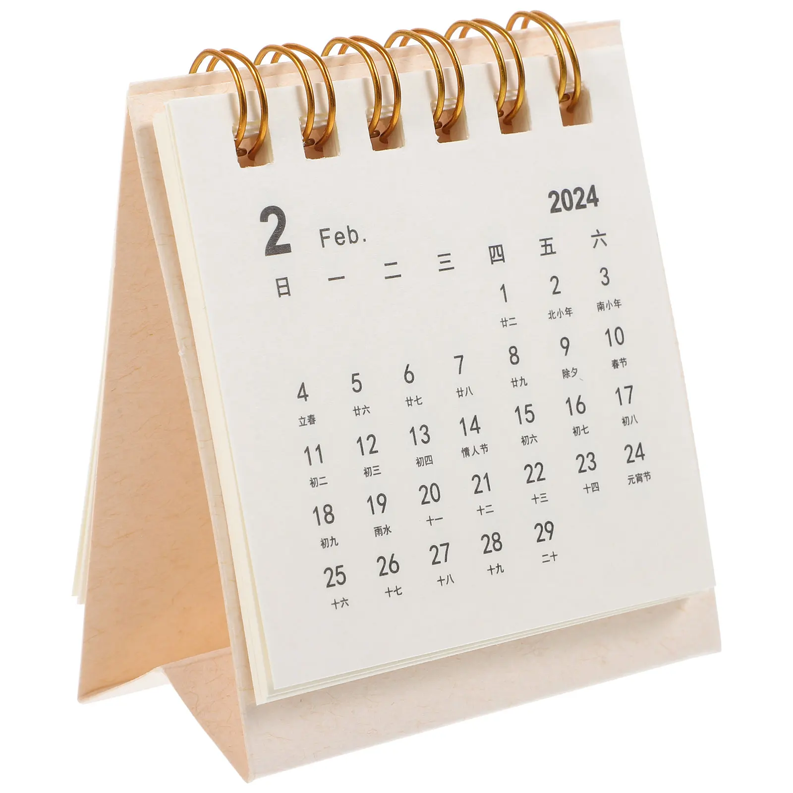 

Mini Desk Pink Thickened Pages Desk Calendar 2024 Desktop Calendar Home Office Decor Schedule Planner Standing