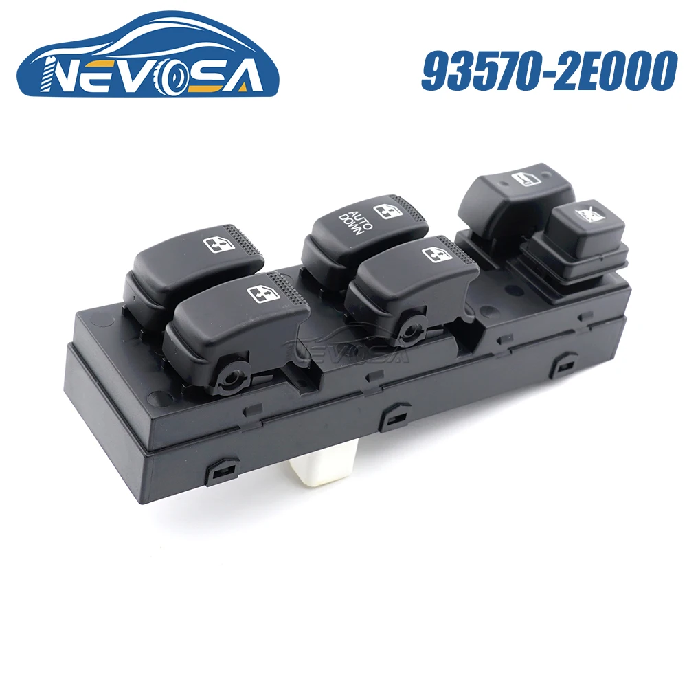 

NEVOSA 93570-2E000 For Hyundai Tucson JM 2004 2005 2006 2010 LHD Front Left Lifter Button Power Window Switch 14Pins 935702E000