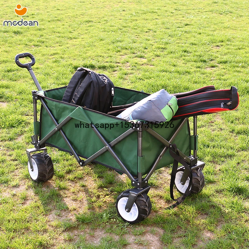 Garden Multipurpose Folding Beach Trolley Collapsible Camping Folding Wagon