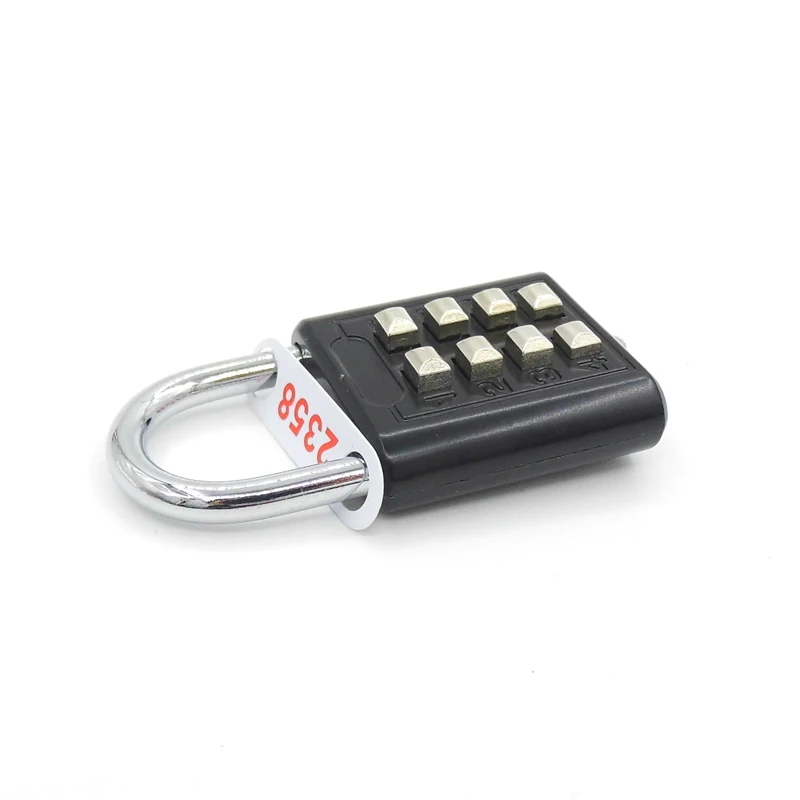 8-stelliger Passwortcode, wasserdichtes Zahlen-Vorhängeschloss für den Außenbereich, Zinklegierung, Koffer für Gepäck, Reisen, Smart Lock, Anti-Dieb mit Schlüssel – Detail 10
