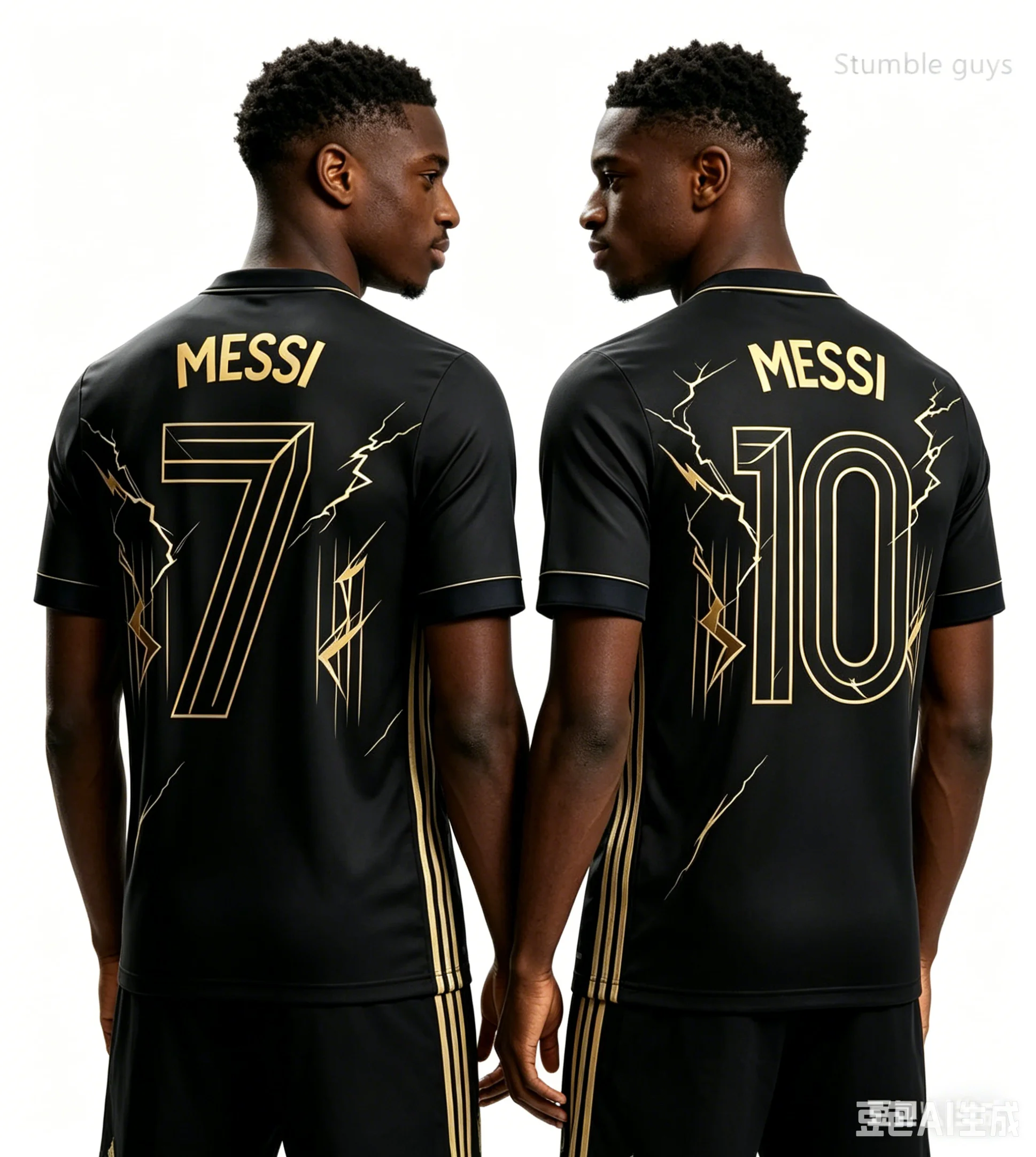 2026 Sommer Herren Messi Nr. 10 KI-bedrucktes Fußball-Kurzarmtrikot, modisches Oversize-T-Shirt für den Alltag und Outdoor – Detail 5