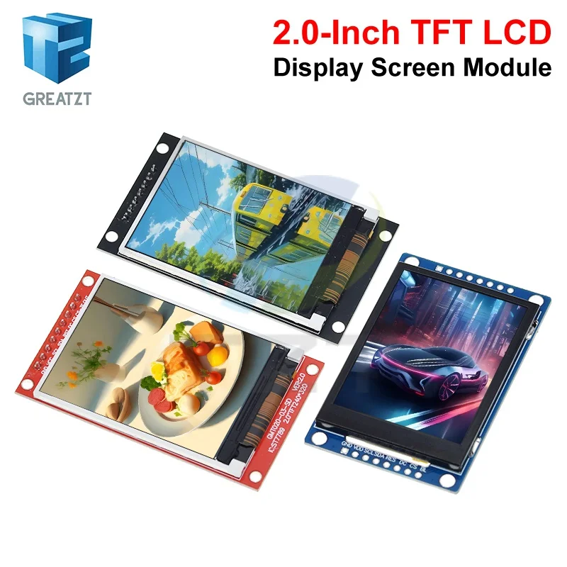 2.0 inch TFT Display OLED LCD Drive IC ST7789V 240RGBx320 Dot-Matrix SPI Interface for Arduio Full Color LCD Display Module
